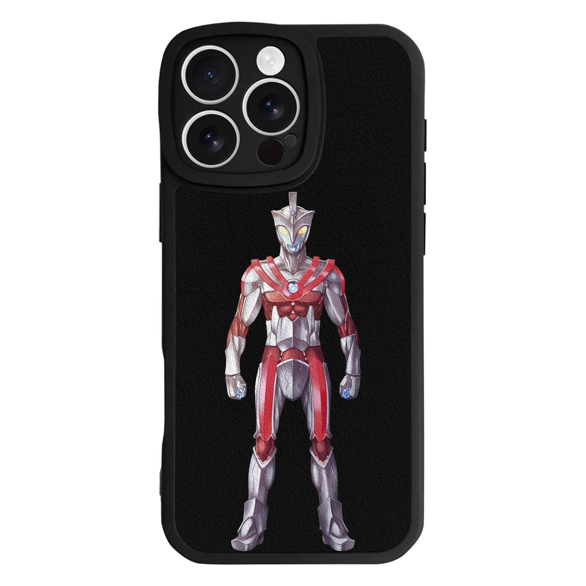 （画像用） ウルトラマン Ultraman 【iPhone 16シリーズ対応】シリコンスマホケース（レザー調） 材質：シリコン